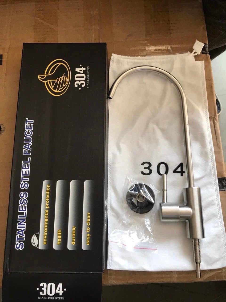 Vòi máy lọc nước ro chất liệu inox 304 ,vòi máy lọc nước inox 304.