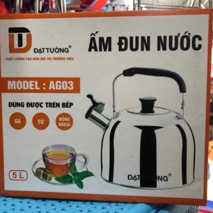 ẤM ĐUN NƯỚC TRÊN BẾP GAS BẾP TỪ 5L
