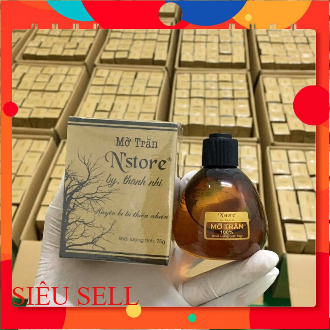 Mỡ trăn n store by thanh nhi 75ml nguyên chất triệt lông vĩnh viễn 100% hiệu quả n'store