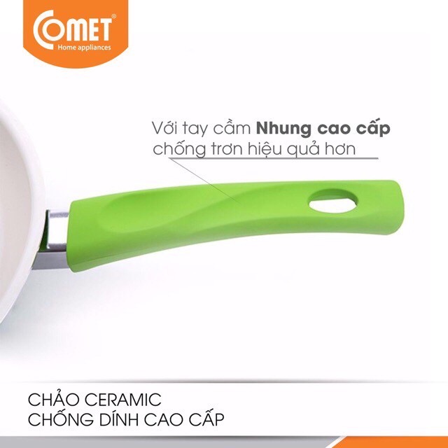 Cặp chảo chống dính Ceramic 20cm & 24cm COMET - CH11-20 & 24