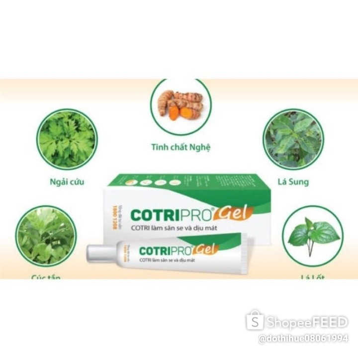 COTRIPRO gel 10g kem bôi trĩ