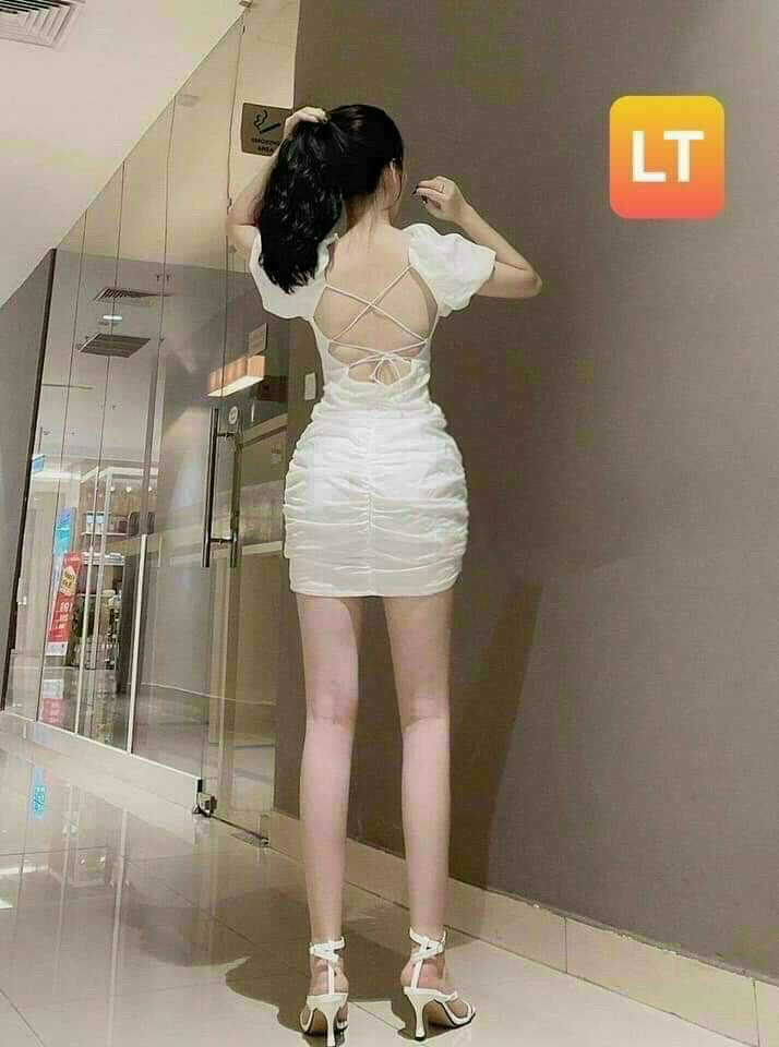 Đầm Body Cột Dây Sau Lưng