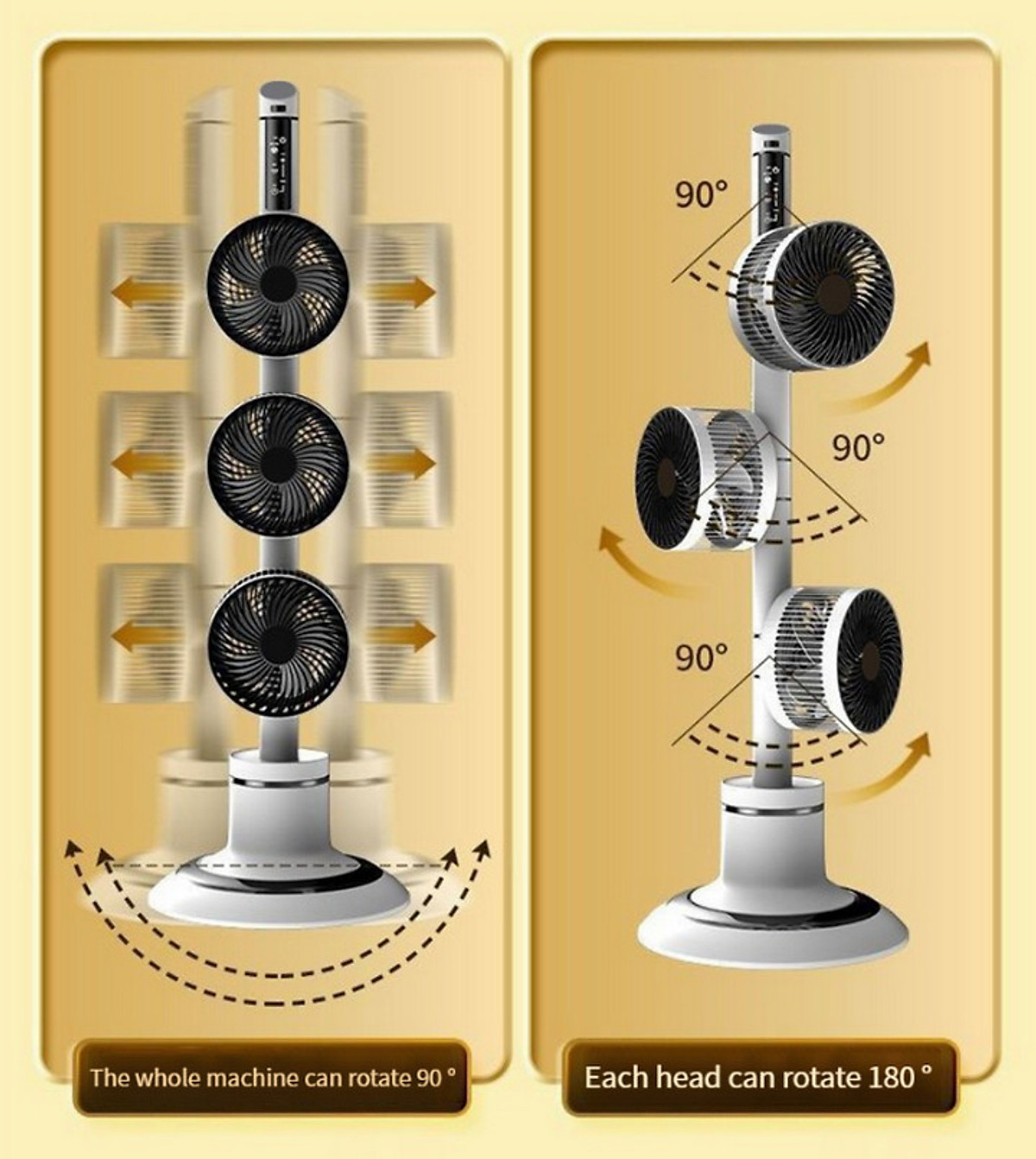 Quạt Đối Lưu Đa Luồng KARSON 3D Cao Cấp Có Remote Điều Khiển Từ Xa - Home and Garden