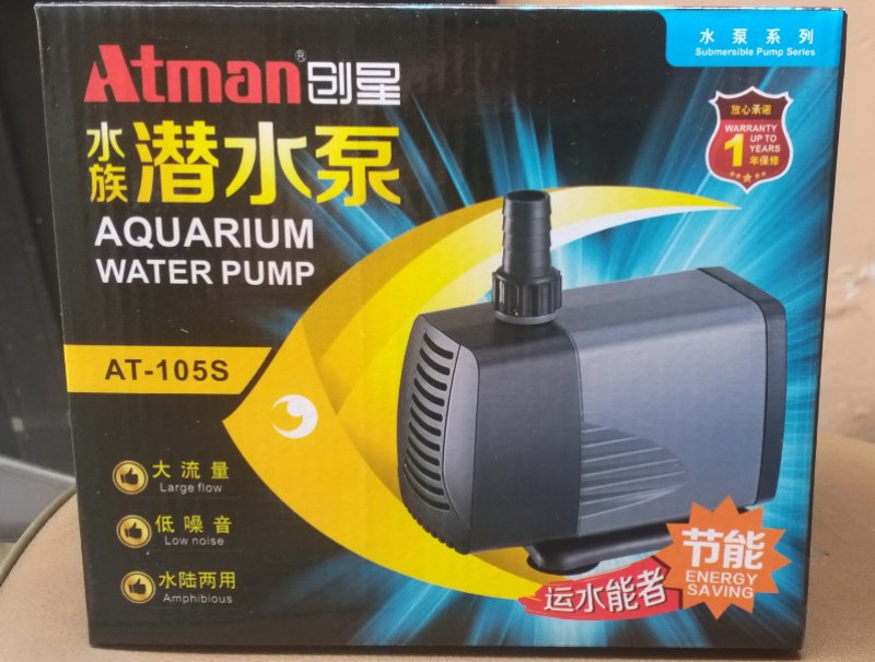 Máy Bơm Nước Hồ Cá Atman 105S công suất 37W dùng cho hồ cá cảnh, hòn non bộ