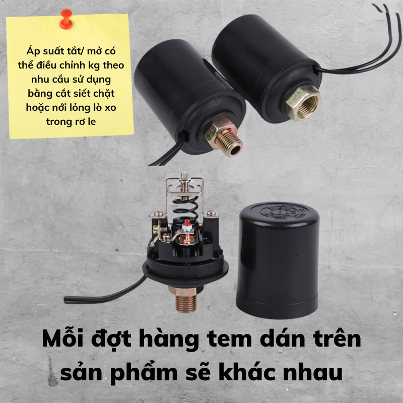 [HCM]Rơ le công tắc áp suất máy bơm nước tự động