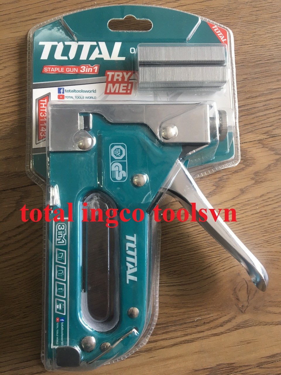 Kềm bấm ghim 3 trong 1 total tht31143