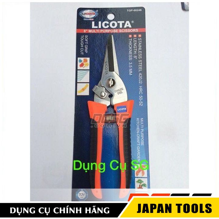 Kéo cắt cành cao cấp 8" licota 00248 | japan tools