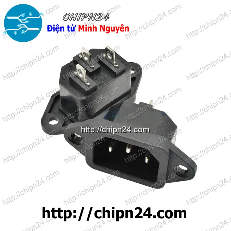Jack nguồn ac-04 3 chân 10a 250v