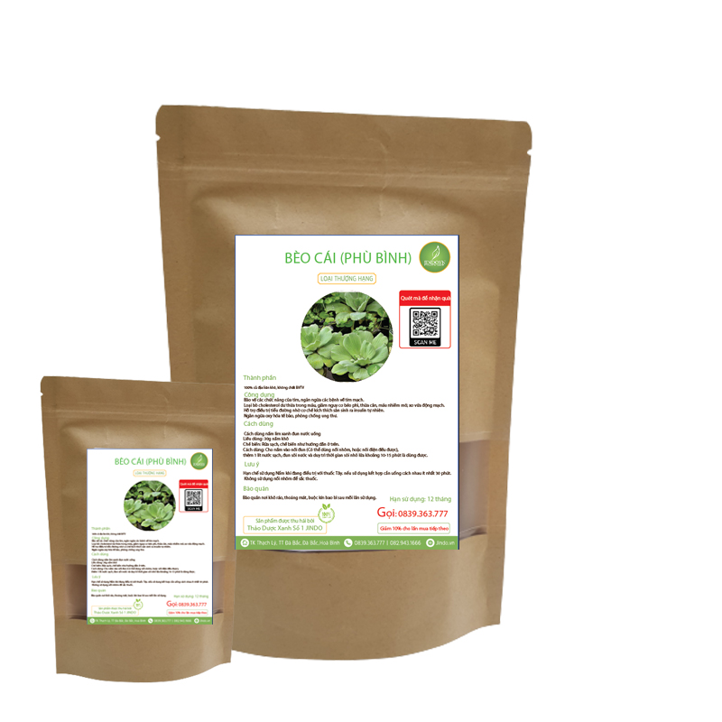 Bèo cái khô thương hạng JINDO 1kg
