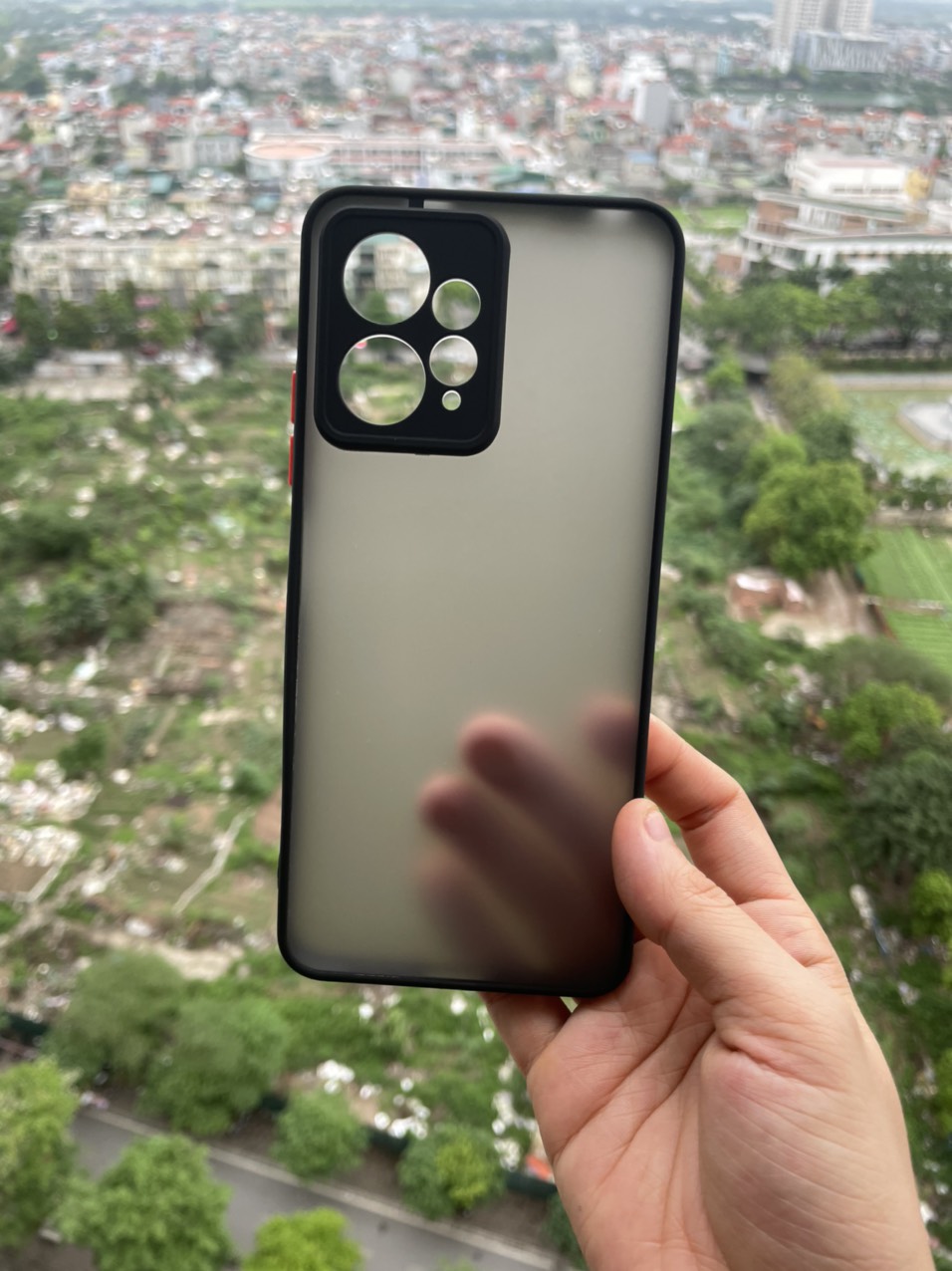 Ốp lưng nhám cho Xiaomi Redmi Note 12 4G chống sốc, viền dẻo bảo vệ Camera