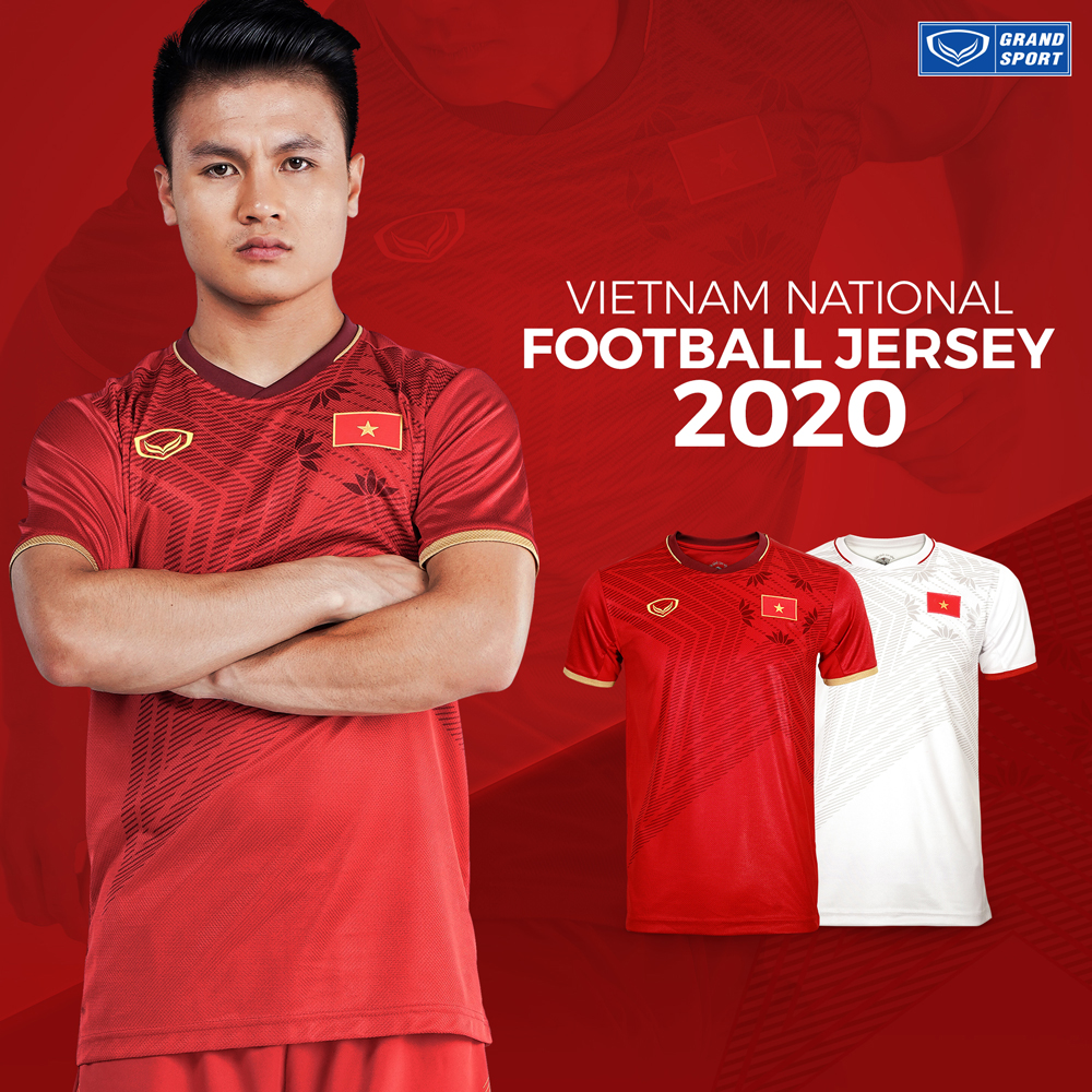 Áo Thi Đấu Đội Tuyển Bóng Đá Việt Nam 2020 Grand Sport Sân Nhà