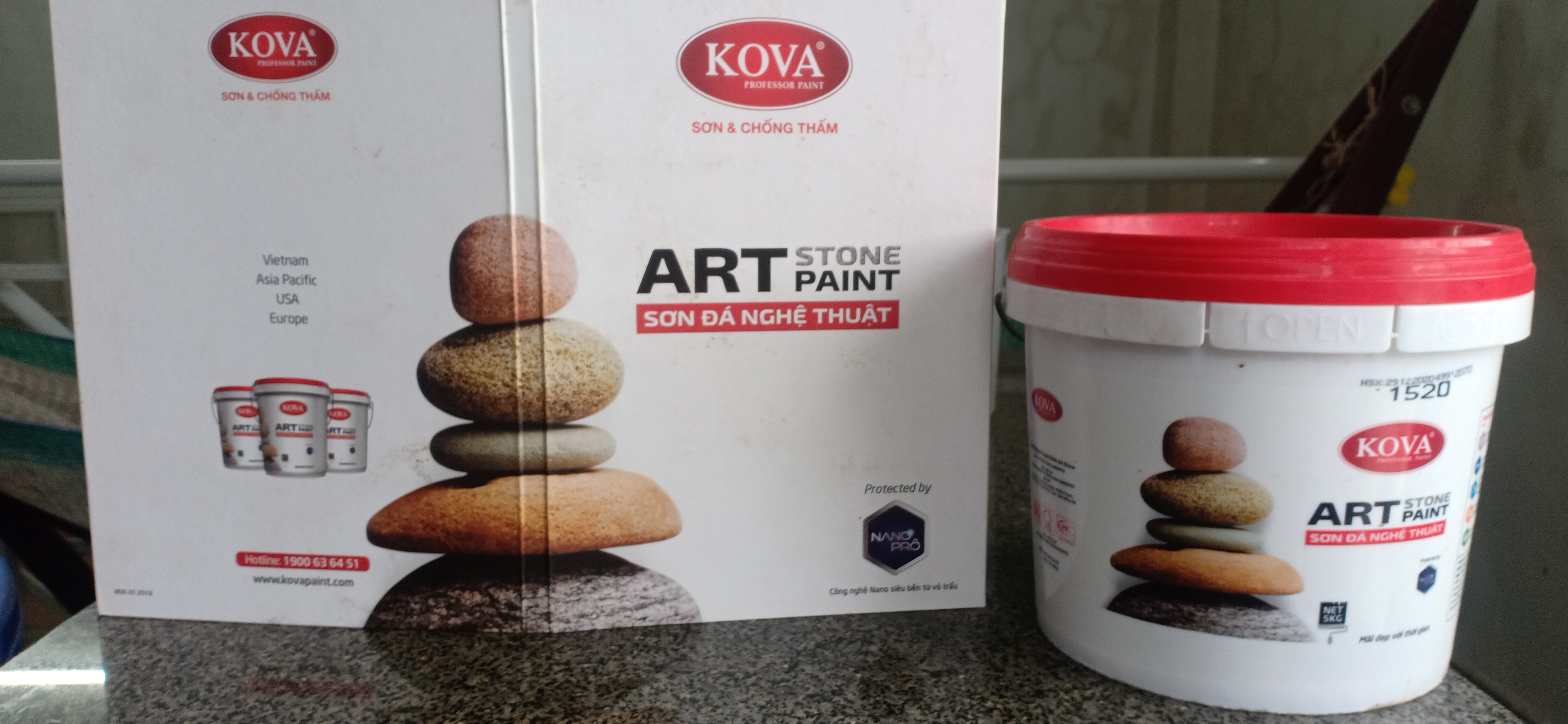 (giá ưu đãi) sơn giả đá kova ATR STONE(5k)