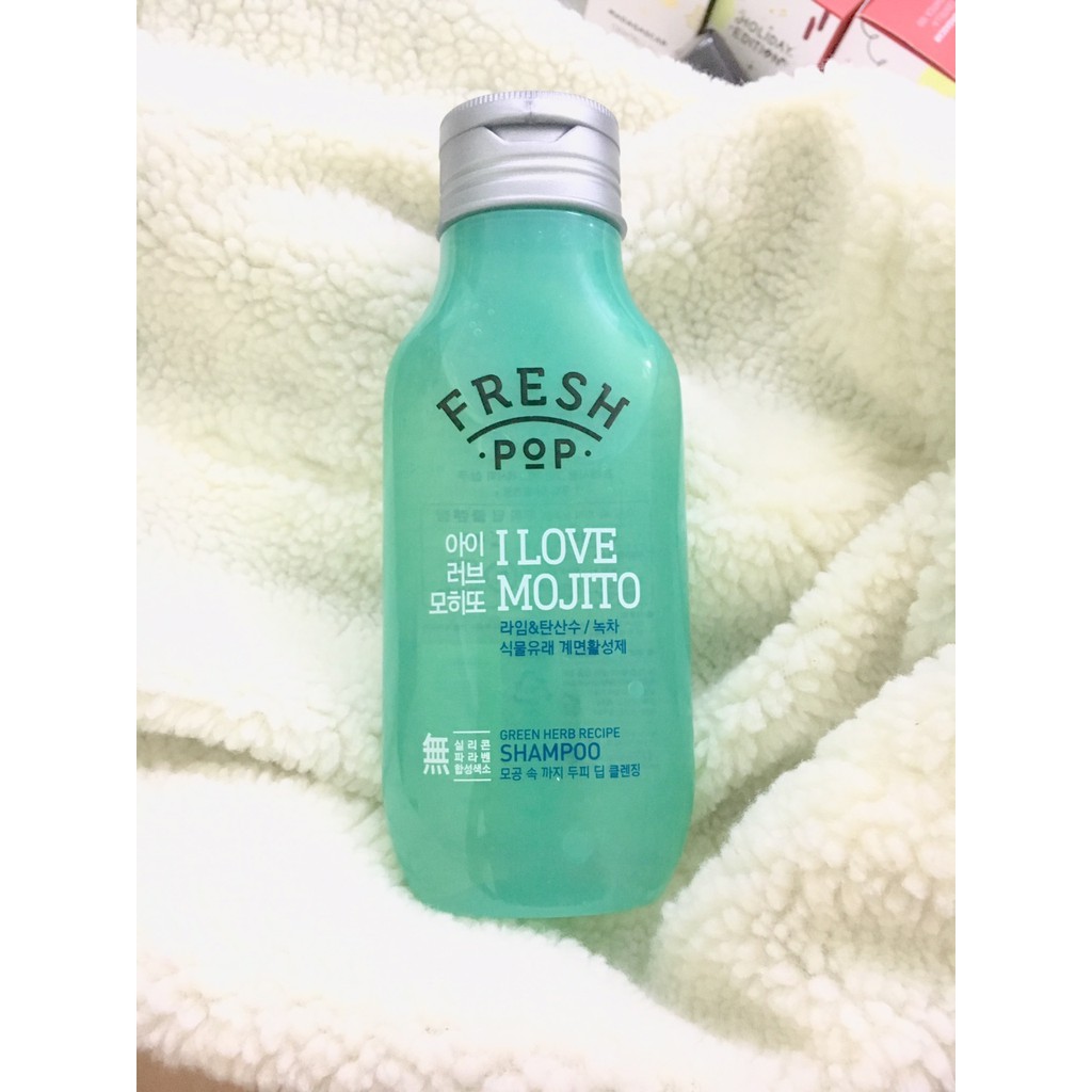 [HCM]Dầu gội đầu Fresh Pop Green Herb Recipe Shampoo
