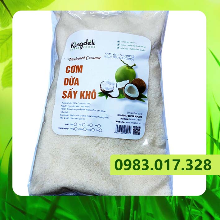 Dang Mien Dried Coconut Rice (200Gr / 500Gr/1Kg) for Cake Decoration