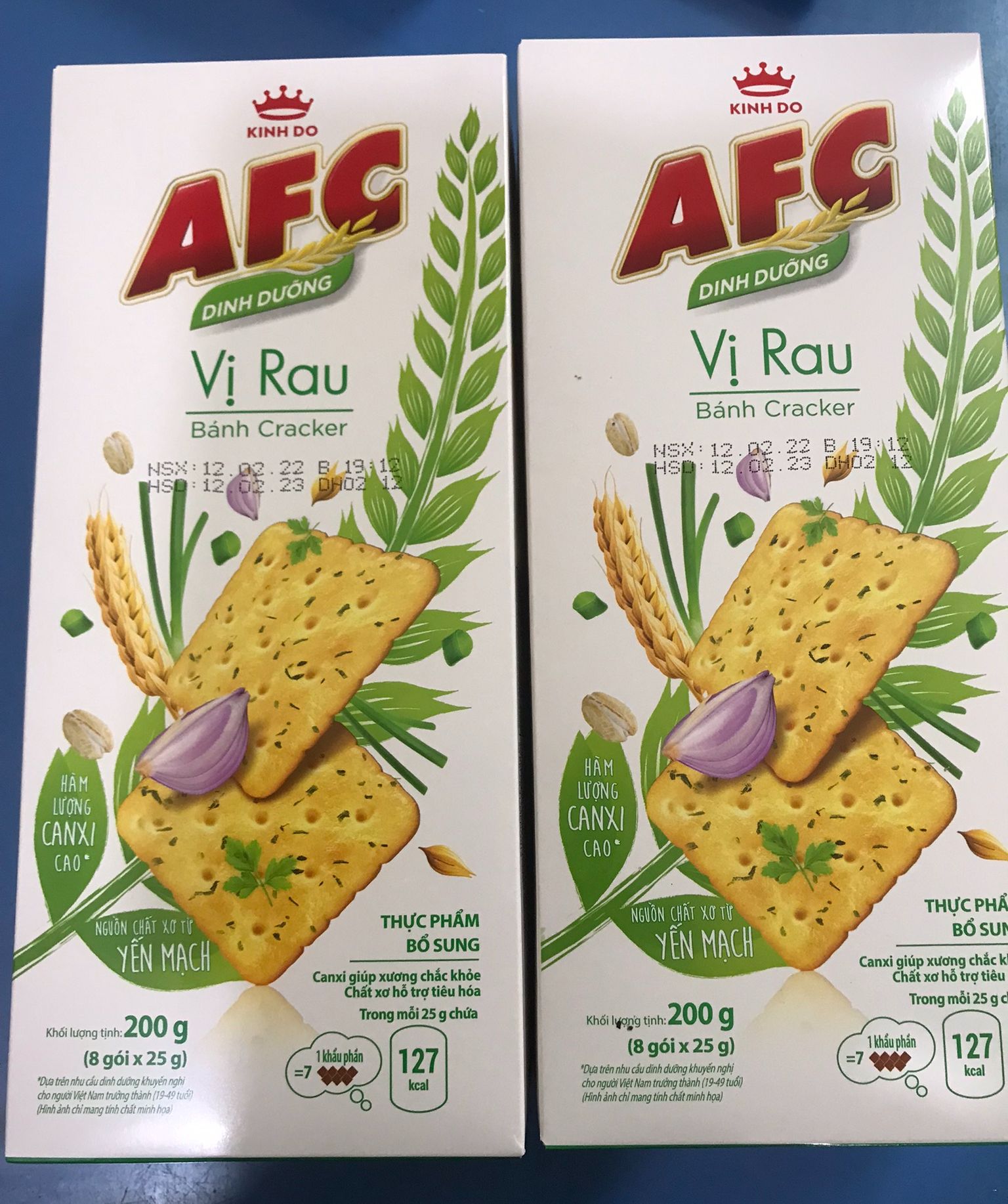 Bánh Cracker AFC vị lúa Mì - vị rau 200g