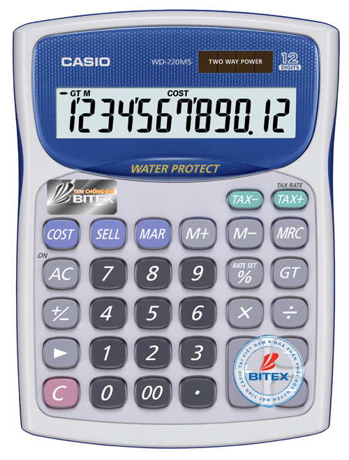 Máy Tính Casio Cao Cấp WD-220MS Chính Hãng