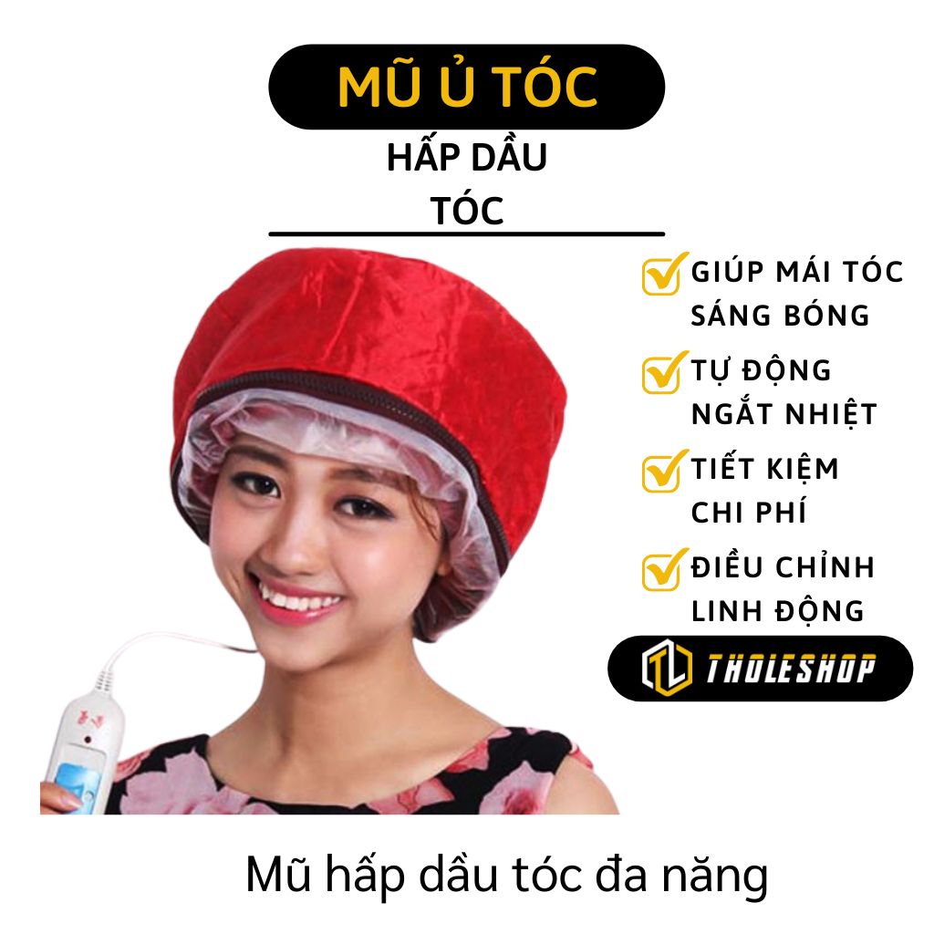 Mũ hấp tóc - Mũ ủ tóc điện - Máy hấp tóc cá nhân máy ủ tóc tại nhà giúp tóc óng mượt