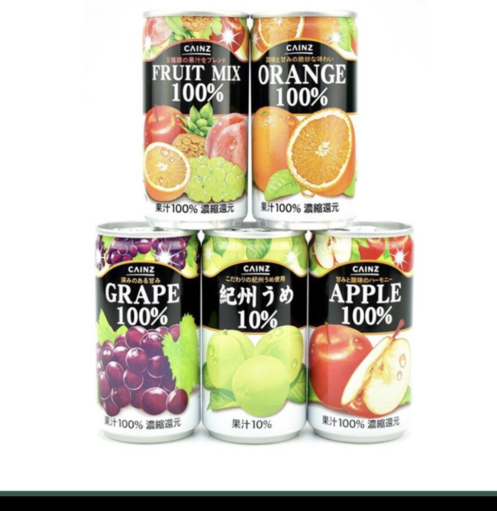 Nước trái cây Cainz Juice 100% - Nhật Bản