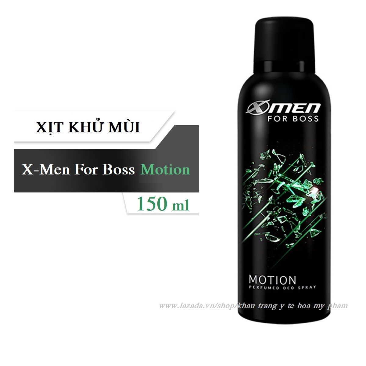 [HCM]Xịt khử mùi X-Men for Boss Motion 150 ml  - Mùi hương năng động phóng khoáng