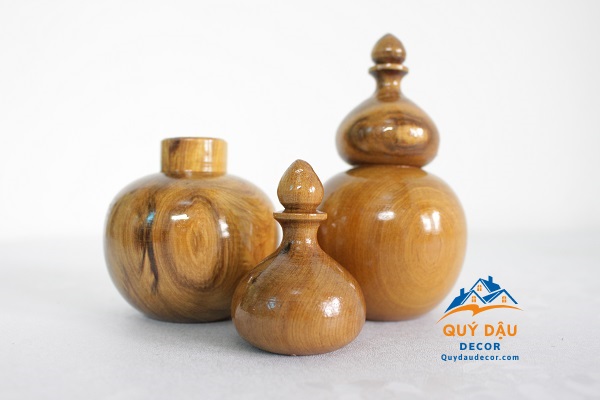 Lọ Đựng Tăm gỗ Bách Xanh Cao Cấp