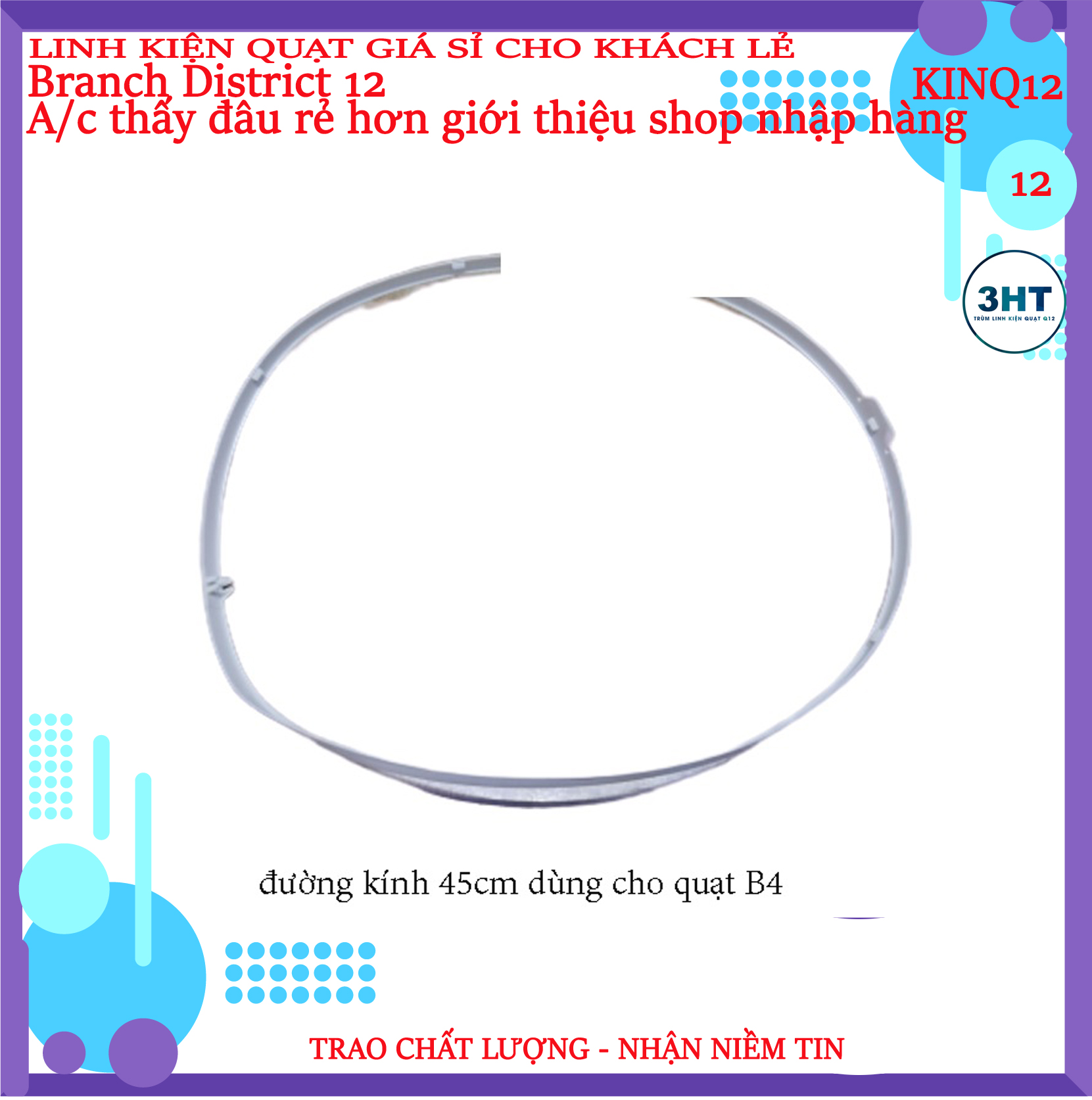 Vành đai lồng quạt 45cm -3HT