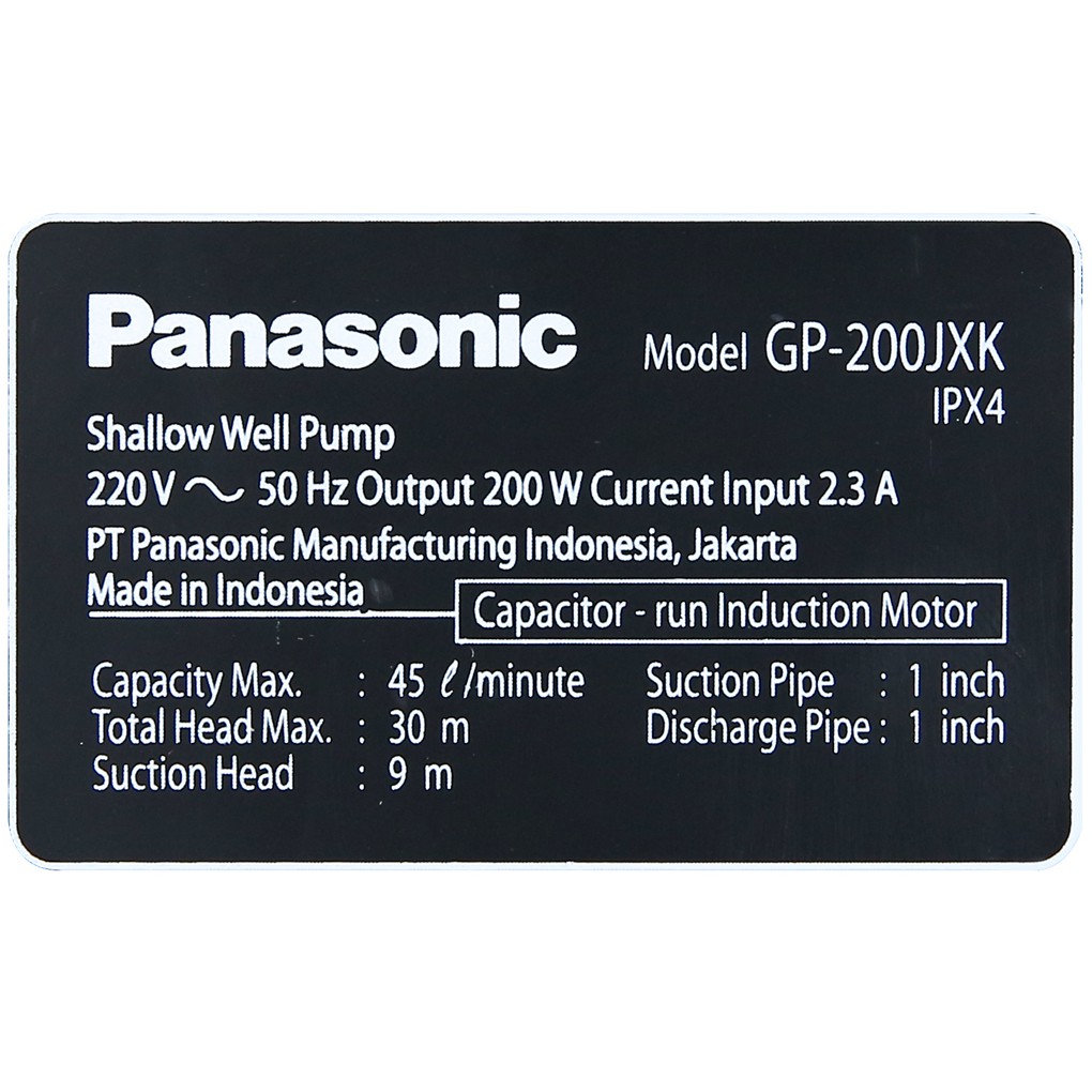 Máy Bơm Nước Đẩy Cao 200W - Panasonic GP 200JXK SV5