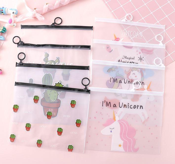 [HCM]Combo 5 bút cute +1 bóp viết hoạt hình (chat chọn mẫu)