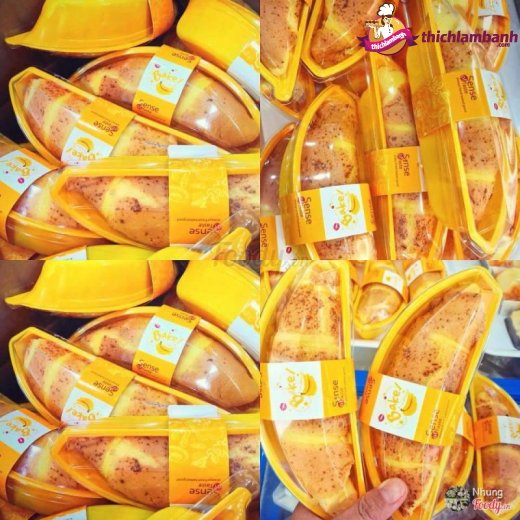 10 Hộp đựng bánh chuối kèm tem