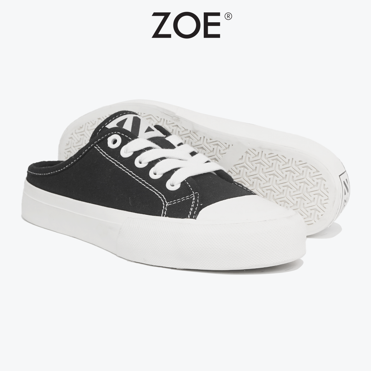 Giày Sục Zoe Đạp Gót Đen (Giày Lười Đen - ML001) | Zoe Official