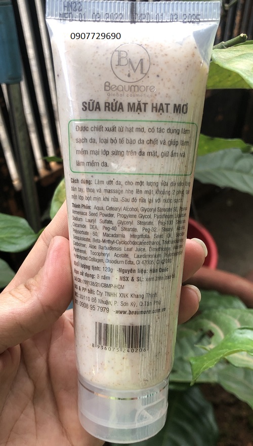 SỮA RỬA MẶT HẠT CÁT - BEAUMORE 120g