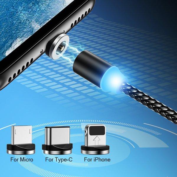 Cap sạc nam châm 3 đầu bọc dù