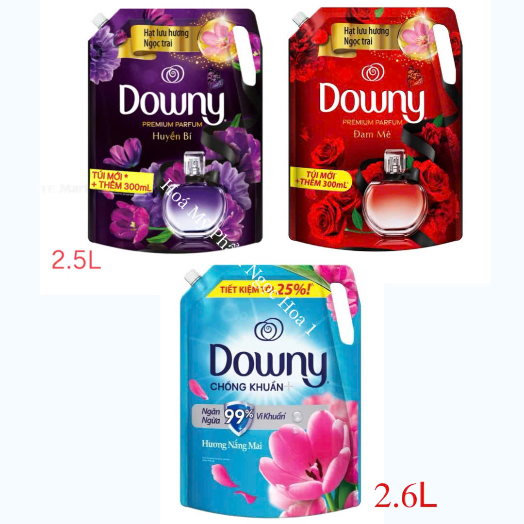 NƯỚC XẢ VẢI ĐẬM ĐẶC DOWNY TÚI 2.6L - 2.5L