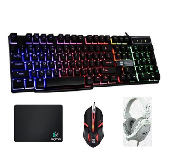 Bộ bàn phím giả cơ R8 1822 + Chuột R8 1602 +Tai nghe chơi game SHINICE H8 + Tặng kèm lót T1