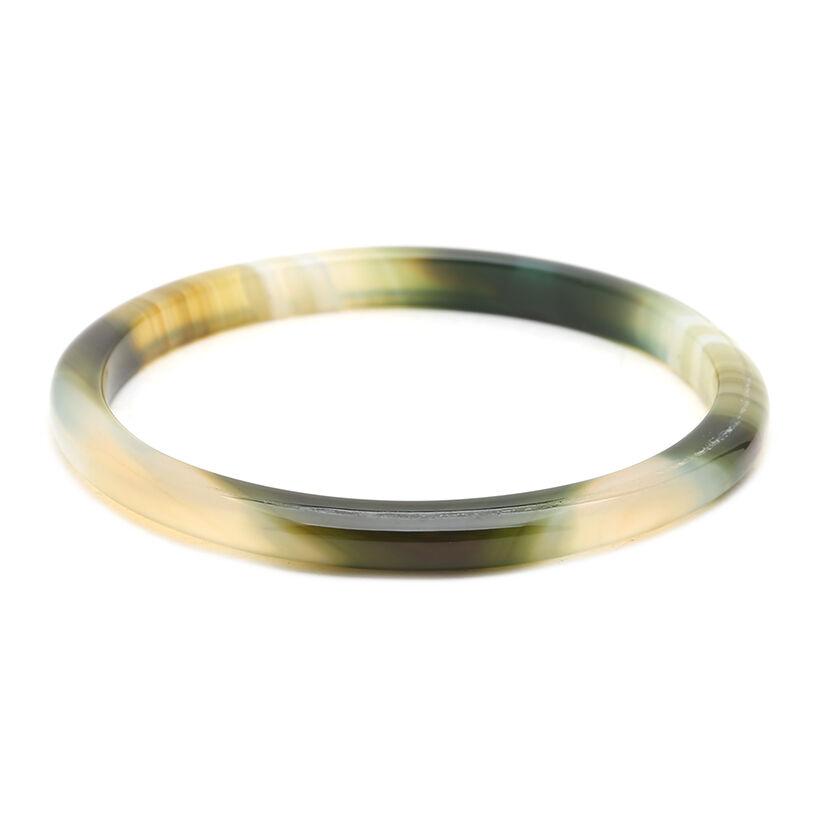 Vòng tay mã não Leo Store 4,8cm (Xanh vàng)