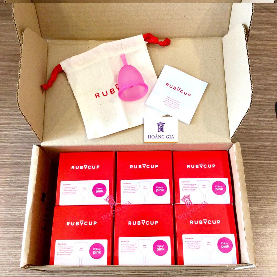 Cốc nguyệt san Ruby cup, màu Hồng size nhỏ Small (Hàng chính hãng, thương hiệu Anh) - RubyCup Menstrual Cup (Pink, size Small)