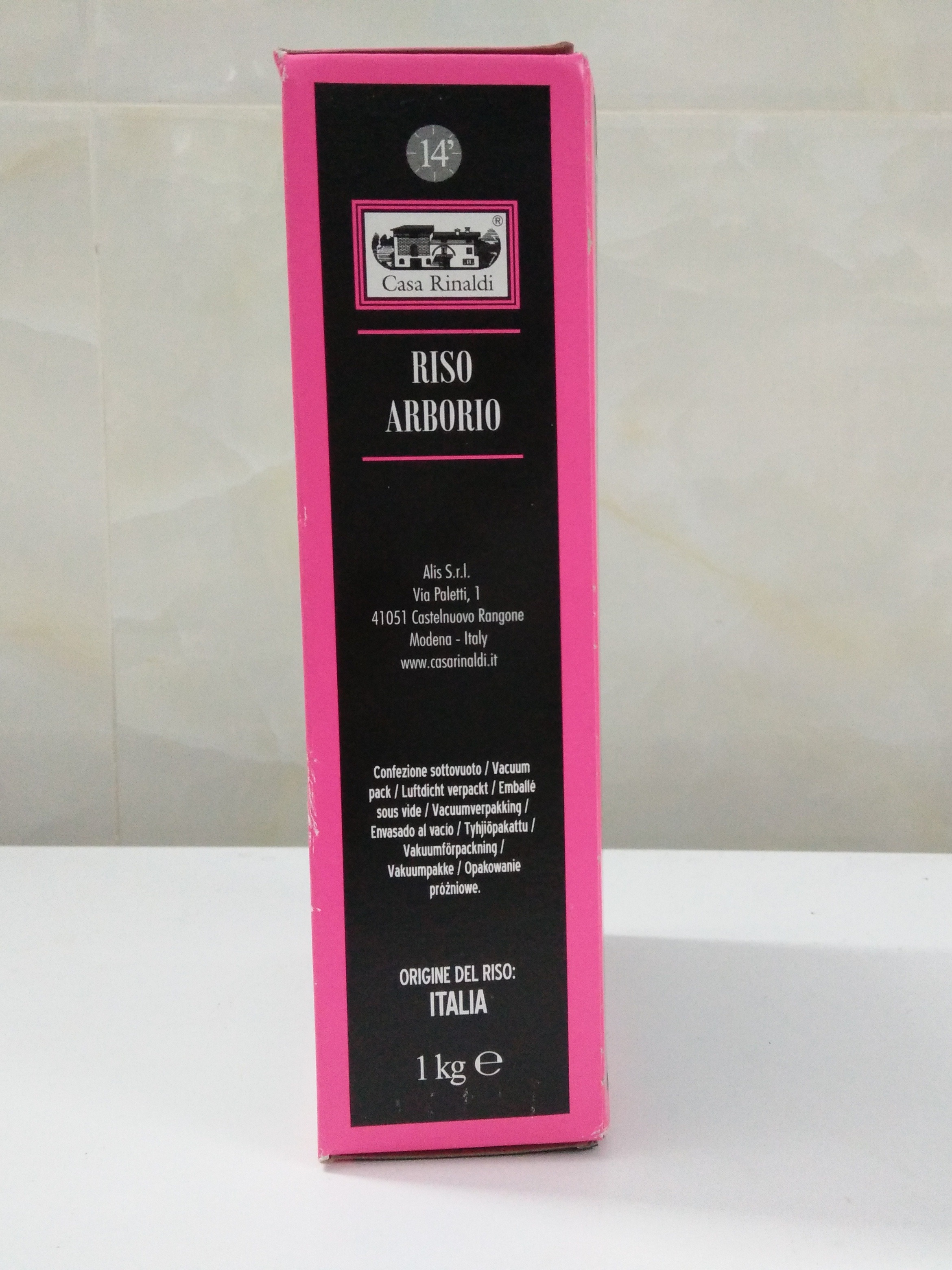 [1 Kg - Arborio] Gạo [Italia] CASA RINALDI Riso Arborio Italiano (nvt-hk5)