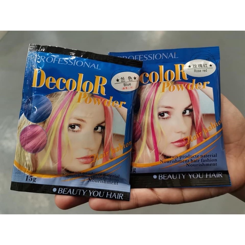 Bột nhuộm tóc highlight decolor powder, thuốc nhuộm tóc phẩy light sợi