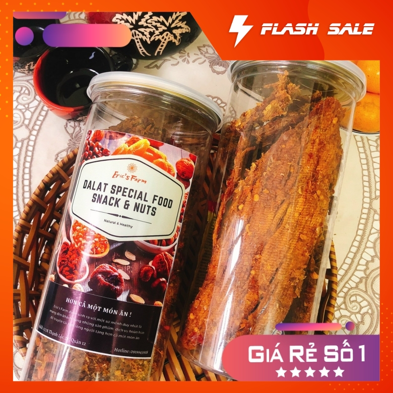 KHÔ BÒ MIẾNG CAO CẤP 300G [BÒ THẬT 100%] - SIÊU NGON