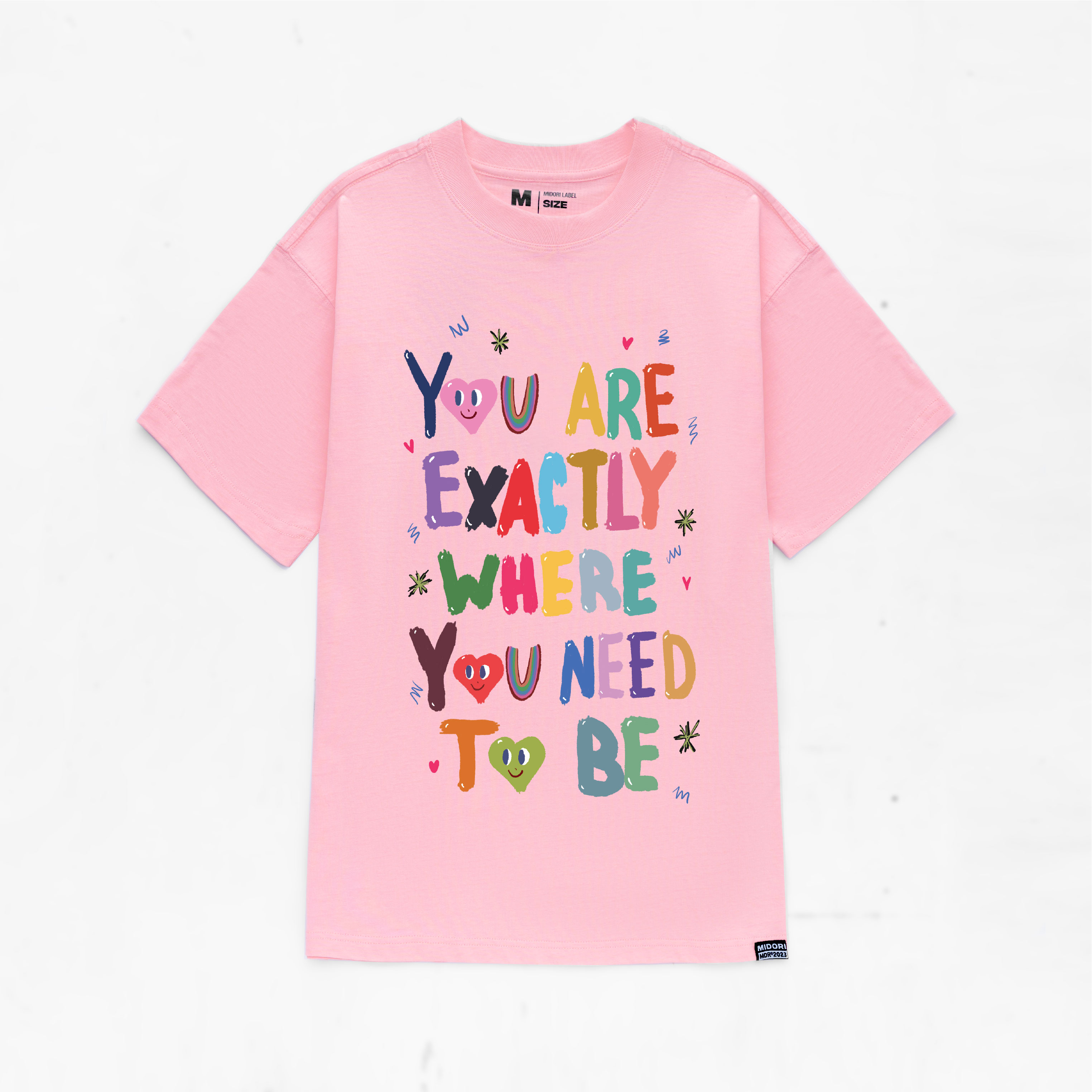 Áo thun Nam Nữ Form Rộng Tay Lỡ Phông Unisex HỒNG HẠC Local Brand Chính Hãng Midori M Studio