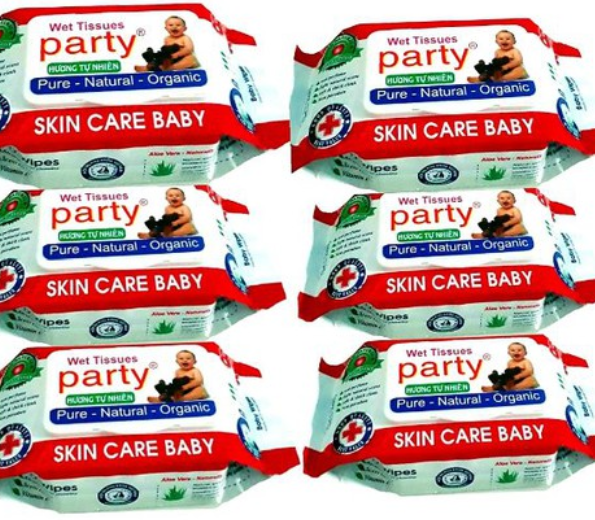 Combo 10 GÓI KHĂN ƯỚT PARTY 80G