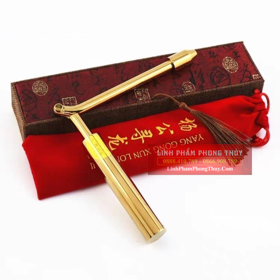 Thước tầm long mạ vàng dạng gập cao cấp