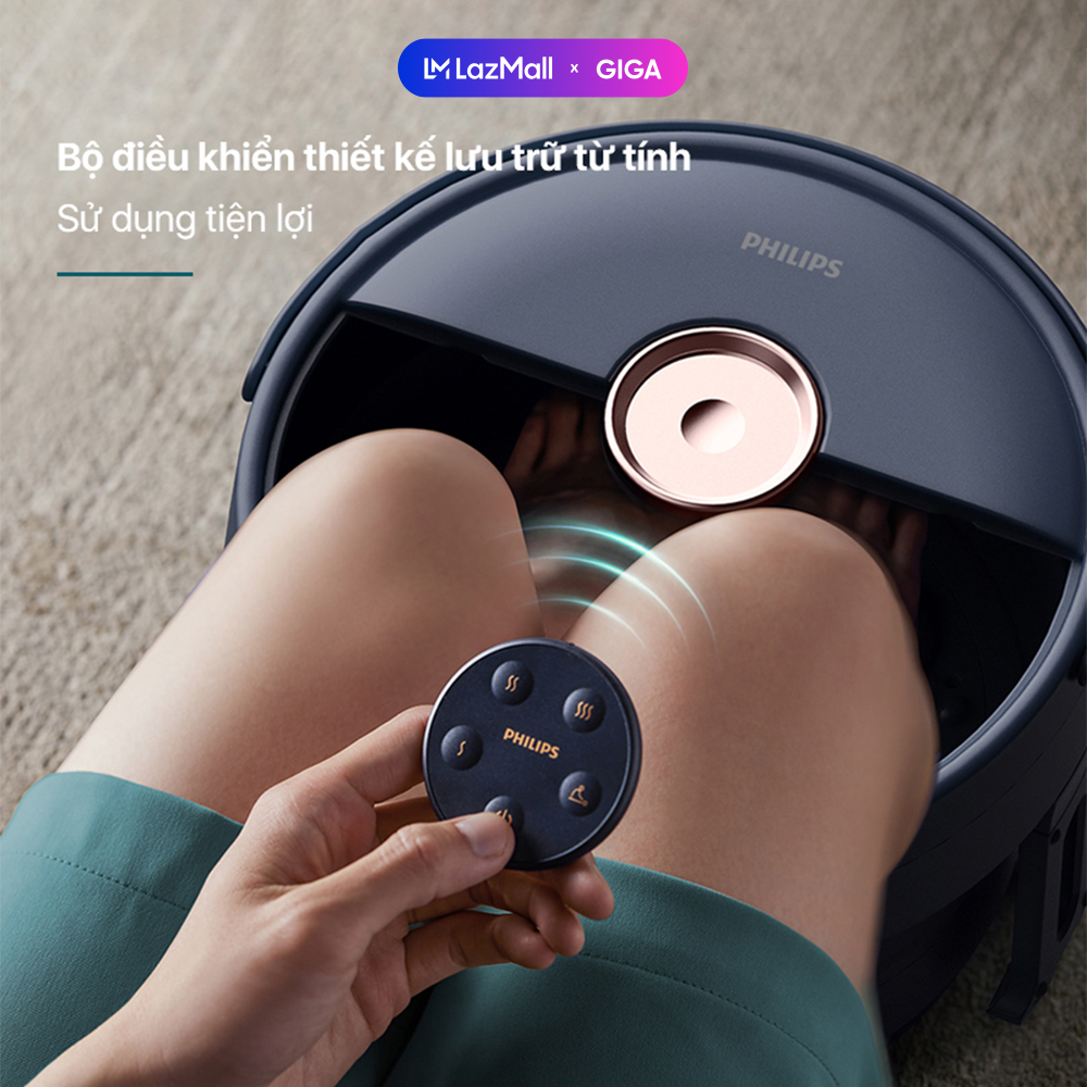 [ Hỏa tốc HN - HCM ]  Bồn ngâm chân massage Philips PPM6501