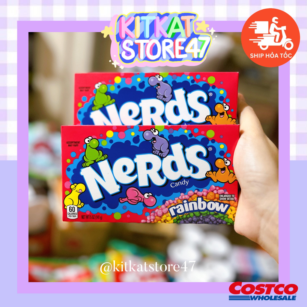 Kẹo trái cây cầu vồng nerds rainbow của mỹ