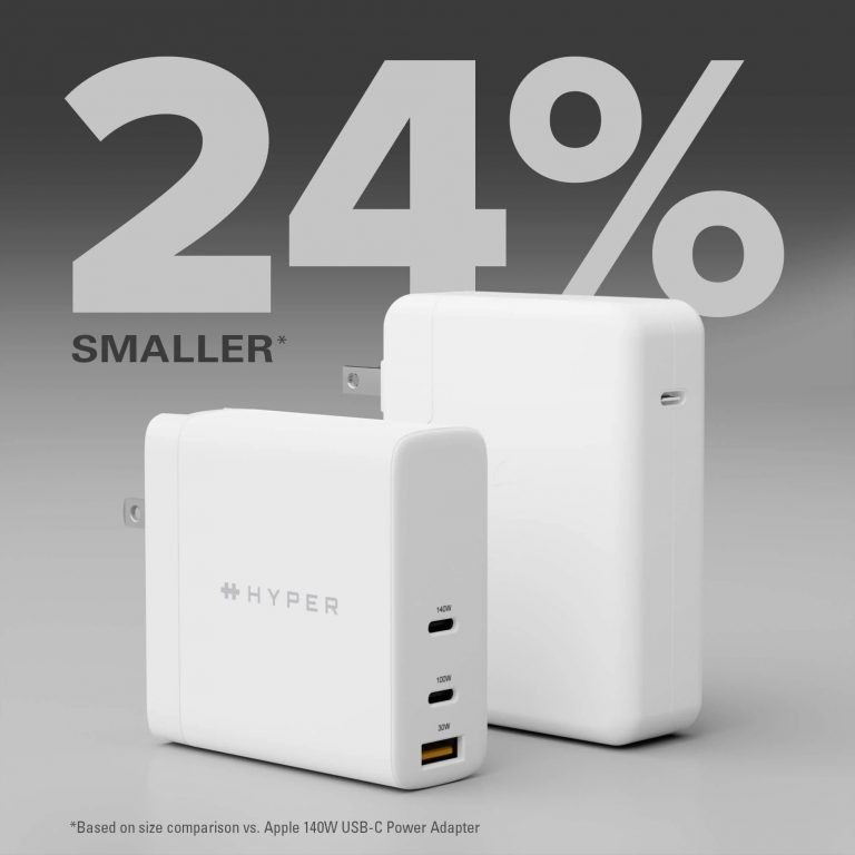 Bộ sạc cáp 140W HyperJuice Gan PD 3.1/PPS With 2m Usb-C Cable + Adapter