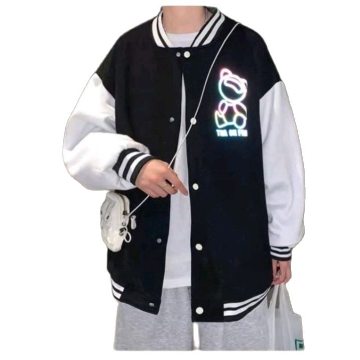 ÁO NỈ BOMBER GẤU PHẢN QUANG NAM NỮ