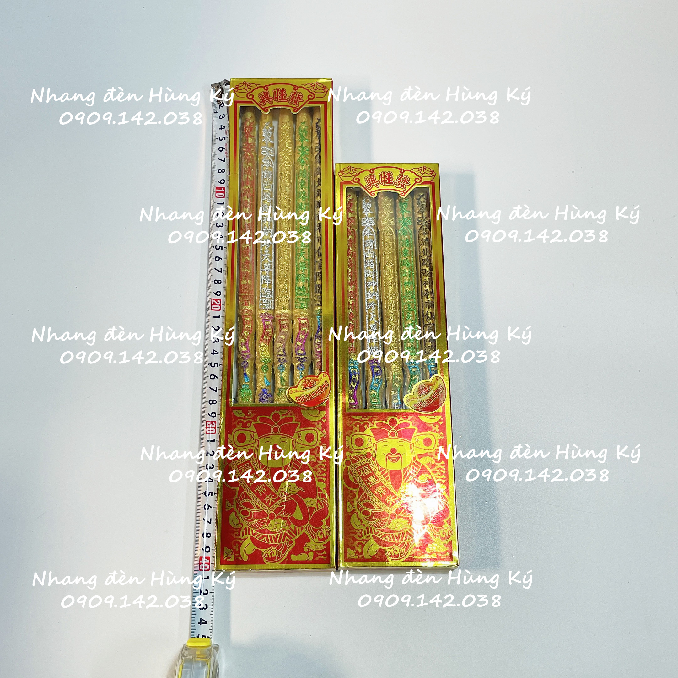 Nhang 5 cây Quế Lan Hương hộp đứng tàn