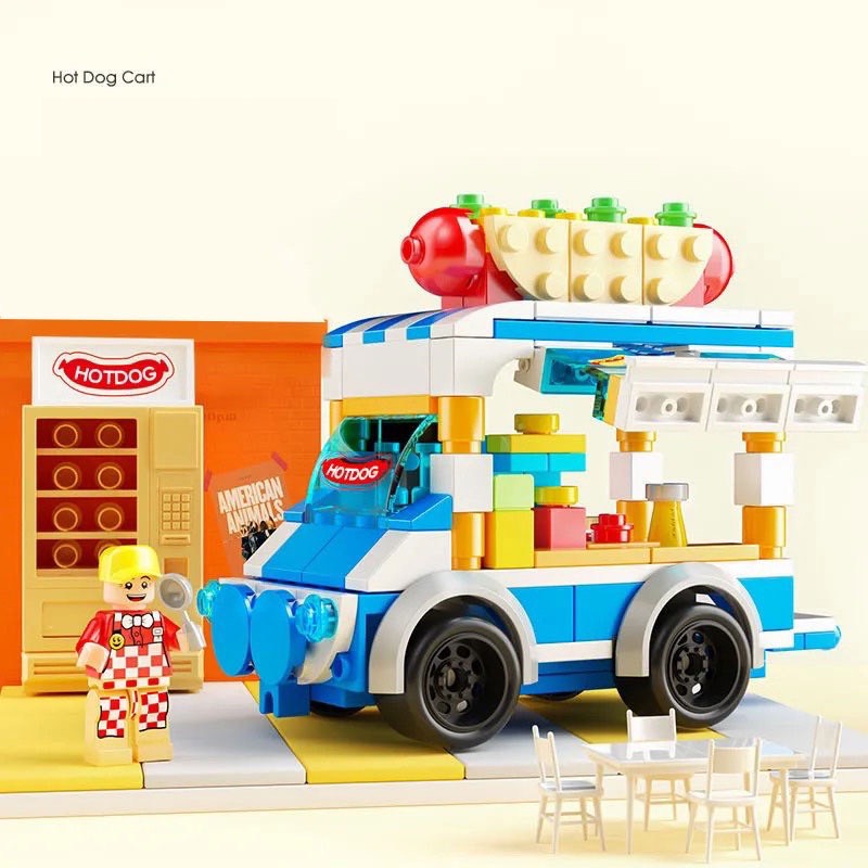 Lego Lắp Ráp Mô Hình Xe Bán Hàng Mini