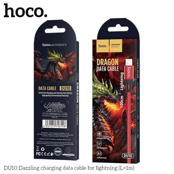 [HCM]Cáp sạc nhanh Hoco 3A DU10 iphone cổng lightning bảo hành 12 tháng
