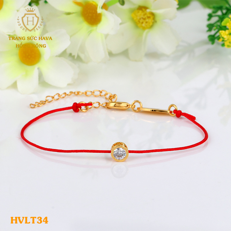 Bracelets, Red Thread Needle gold lucky in love, success in work, revitalize Fortune Fortune for household home