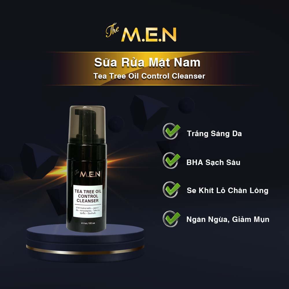 Sữa Rửa Mặt Nam The Men TEA TREE OIL CONTROL CLEANSER 100ml
